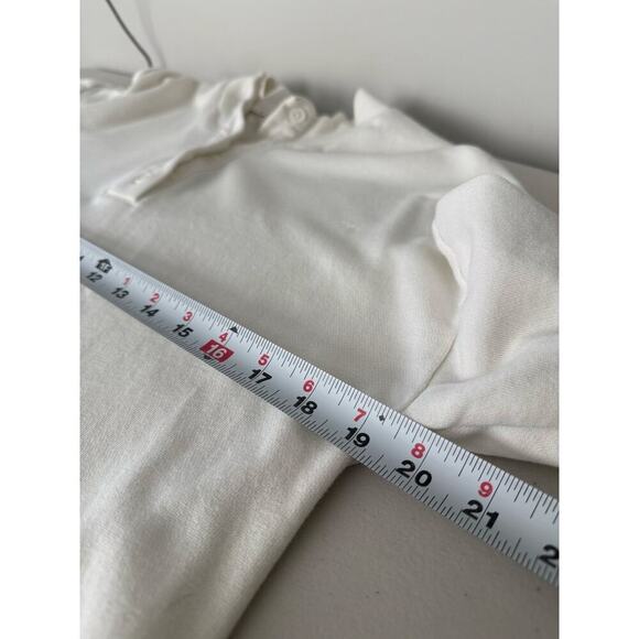 Z SUPPLY Dress Cream Dress Henley Cream Drop Waist Ruffled Comfy Casual Size M - Picture 6 of 9